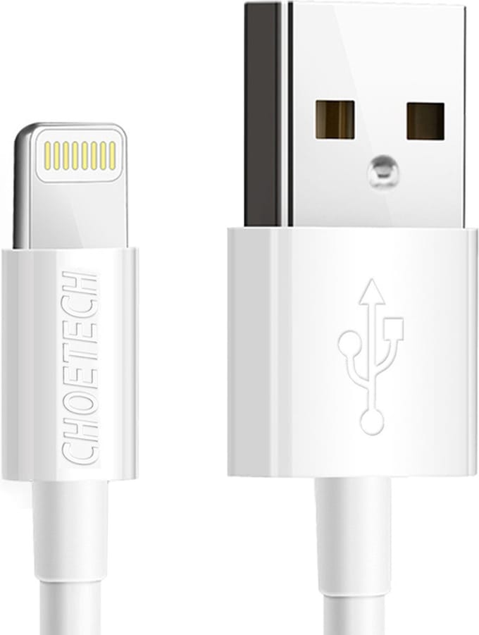 Choetech - MFI - USB - Lightning-kabel 1,2m wit - (IP0026 - wit)