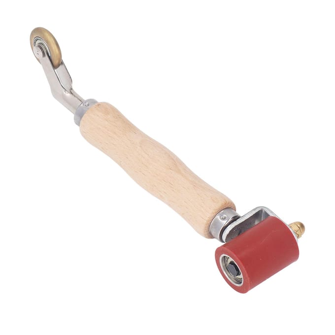 Naadroller 40mm Siliconen Naadroller met 6mm Messing Detailroller Gladmakend Naadroller Gereedschap voor beige