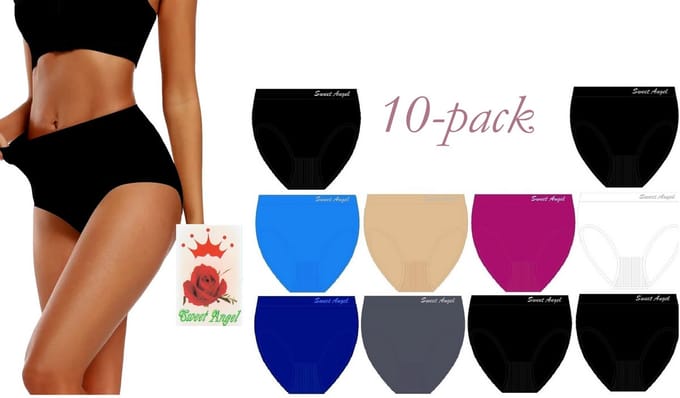 Sweet Angel Dames Slips 10pack Maat L