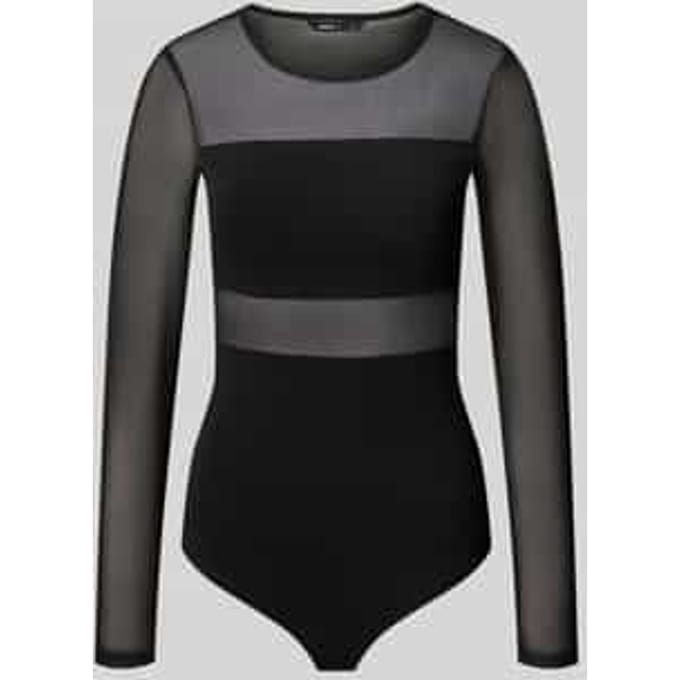 Slim fit body in semi-transparante look model 'ESTHER'