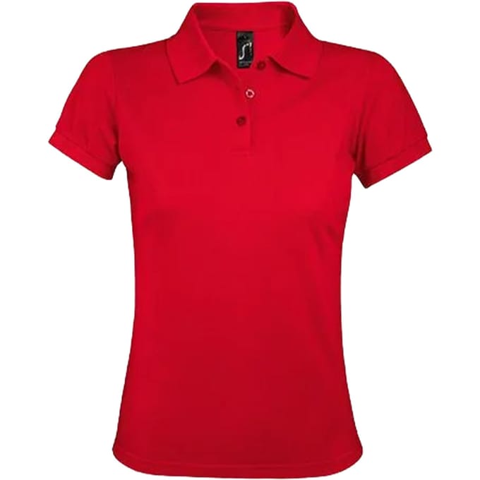 SOLS Dames/Dames Prime Poloshirt (Rood)