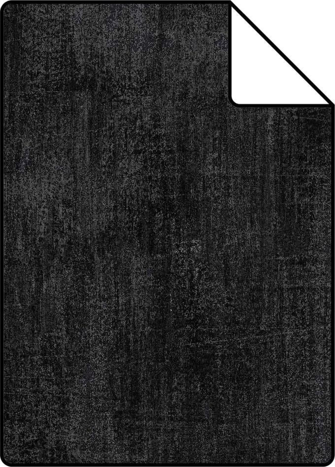 Proefstaal ESTAhome behang geschilderd effect zwart - 26.5 x 21 cm - 127640-S