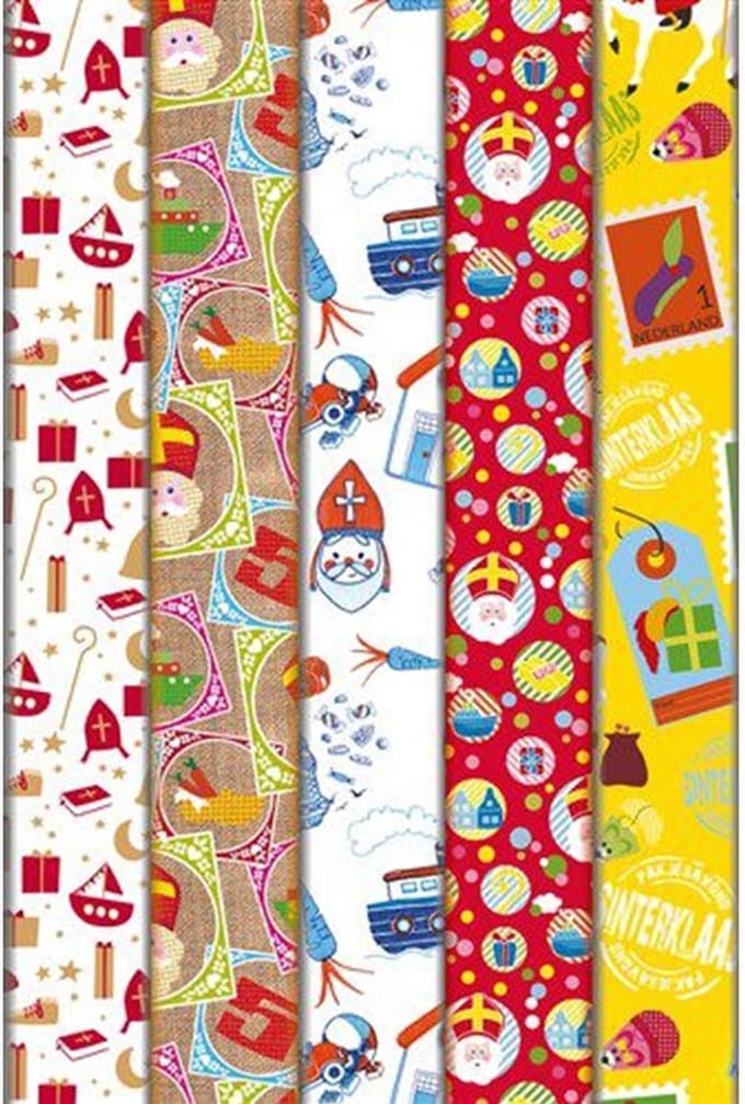Cadeau Papier Inpakpapier Sinterklaas - 46,5 x 200 cm