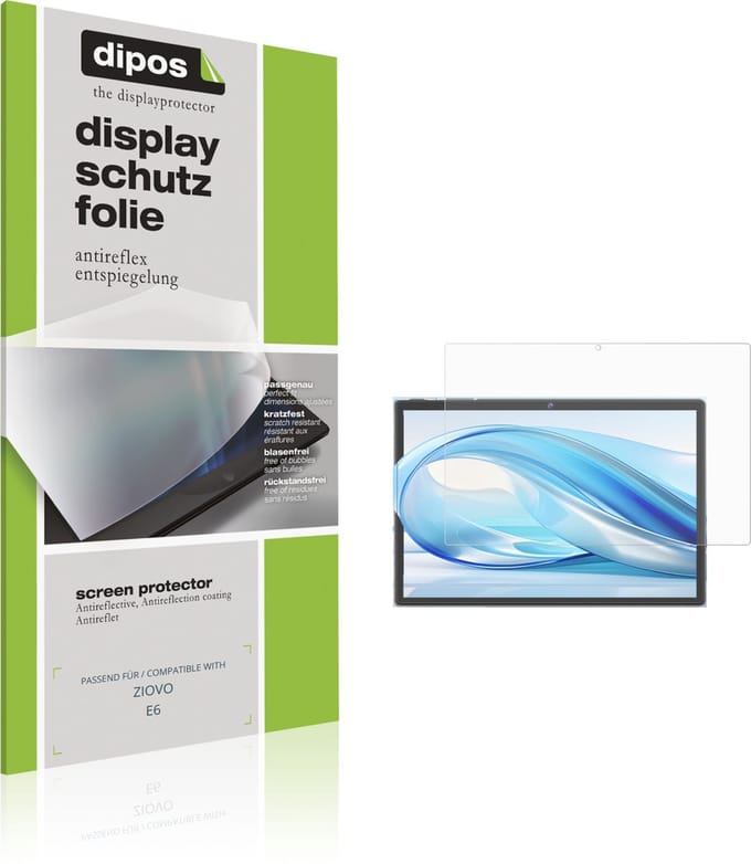 dipos – 2x Matte Beschermfolie geschikt voor ZIOVO E6 | Krasbestendige & antireflecterende Screenprotector Ultra-Thin