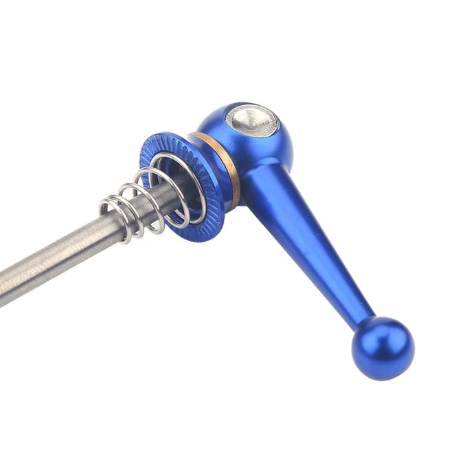 2 stuks Ultralicht Titaniumlegering Snelspanner Fiets Vervanging Reparatieonderdelen (Blauw) gray