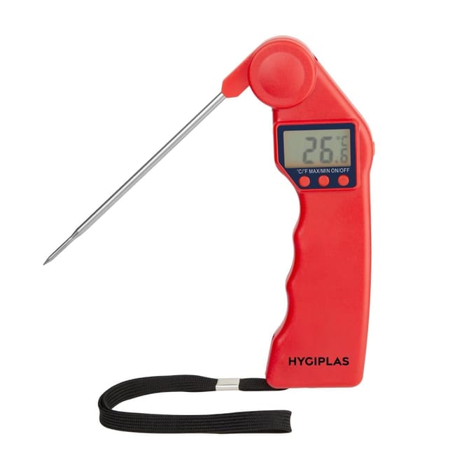 Hygiplas Easytemp Kleurgecode Thermometer Rood CF913