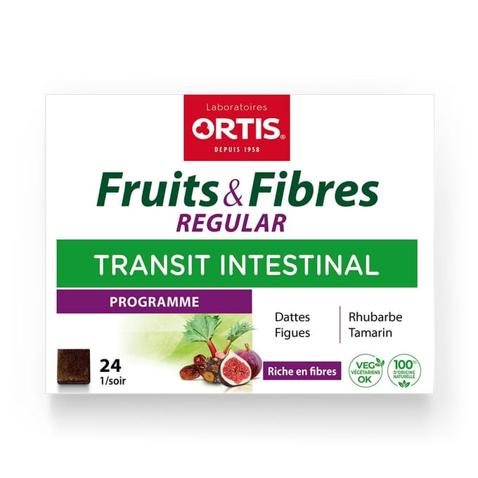 Ortis® Vruchten & Vezels Regular Blokjes 24 Kubus