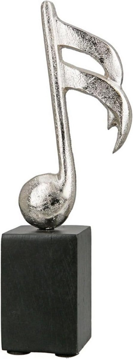 De Muzieknoot - G sleutel - Zilver - 5 x 5 cm - Large Hoogte 23,5 cm
