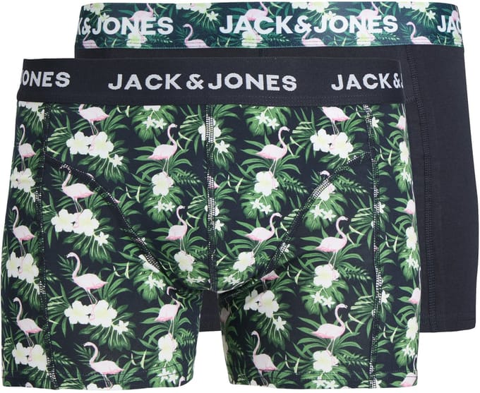 JACK&JONES - JACFLAMINGO FLOWER TRUNKS 2 PACK - Heren - Onderbroeken