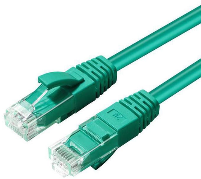 Microconnect UTP-kabels UTP CAT5E 0.3M GREEN PVC