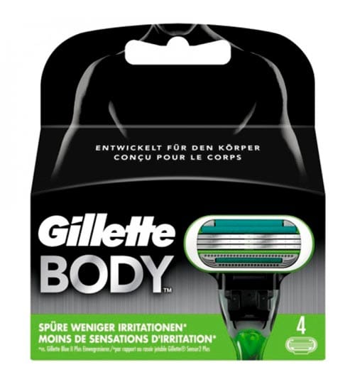 Gillette Body scheermesje - 4 navulmesjes