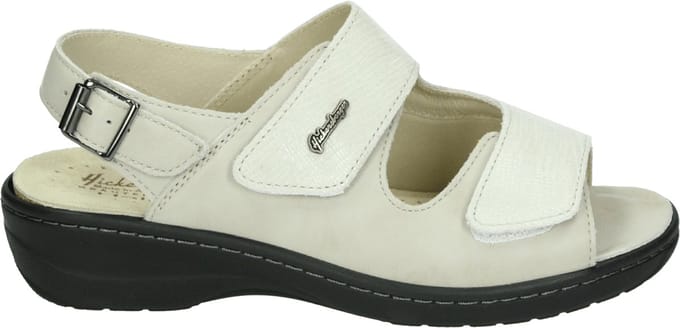 Hickersberger - 2176 - Dames slippers - Kleur: Wit/beige - Maat: 42