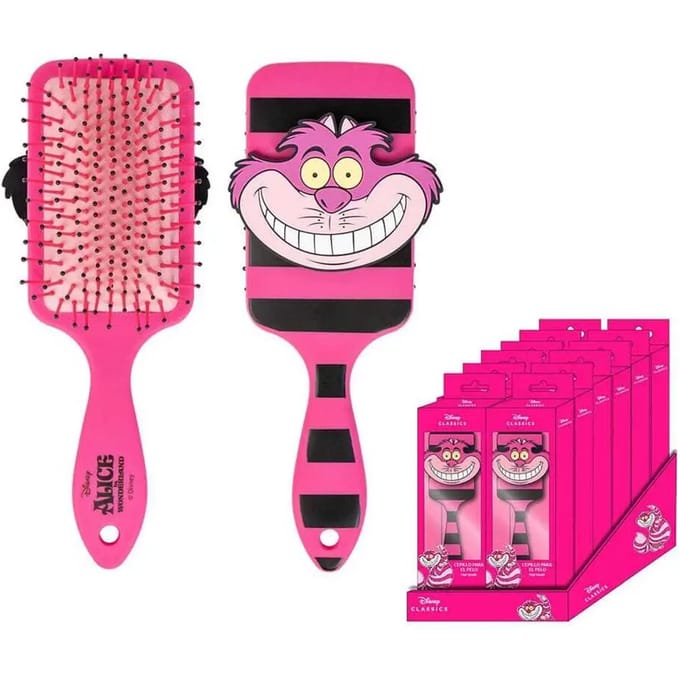 Alice In Wonderland Cheshire Cat Unisex Haarborstel - roze/zwart - Standard