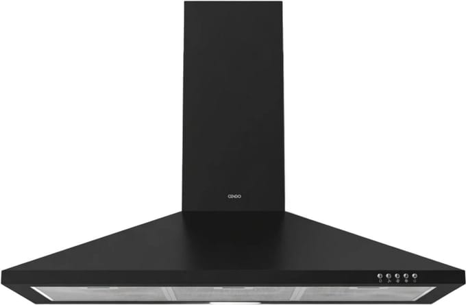 CENDO BMB5390PDZ - Wand Afzuigkap - 90 cm - Piramide - Zwart