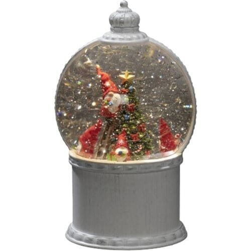Konstsmide 4300-200 LED-lantaarn Kerstman Warmwit LED Wit Watergevuld, Timer