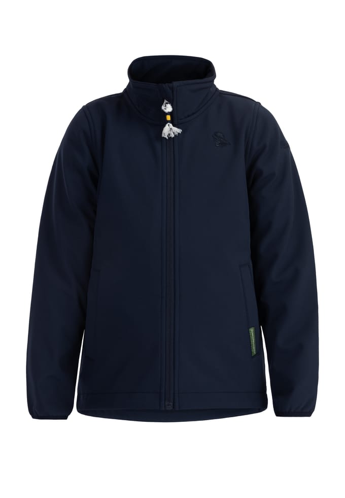 Schmuddelwedda Softshelljack - gerecycled materiaal jongens (kinderen) marine