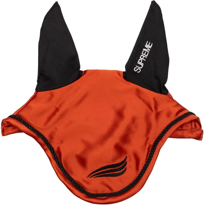 Vliegenmasker voor paard van satijn met elastische oren Supreme