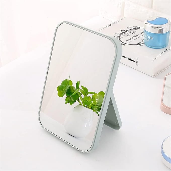 Mirror Super HD Tafelmodel Spiegel Opvouwbare Beugel Ontworpen Make-up Spiegel Hand Free/Handheld Mirror