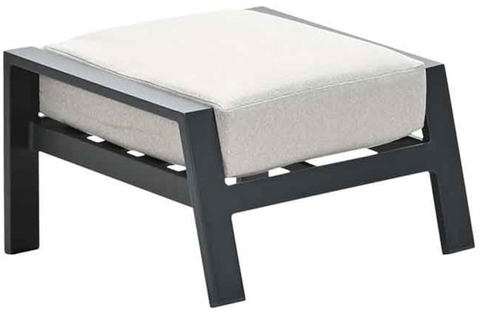 Lincoln voetenbank - carbon black - desert sand
