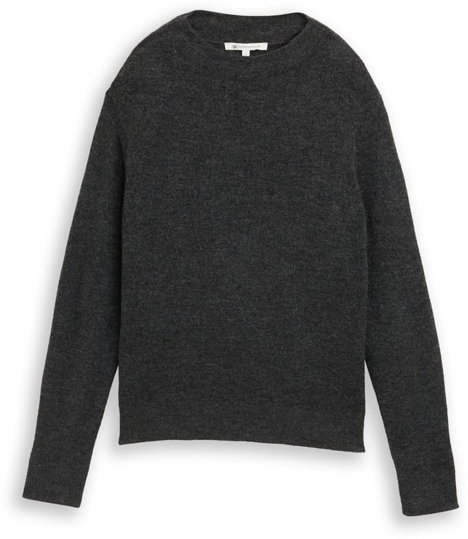 Tom Tailor Denim - Gezellige gebreide trui - Maat S - Shale Grey Melange