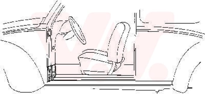 Van Wezel - PLAATWERKPANELEN AUTODEUR VOOR VW BEETLE 1972-1998 DUR213577VWAN