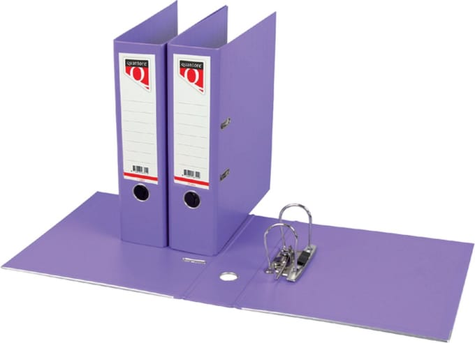 Ordner Quantore - A4 - 80mm breed - PP kunststof - violet