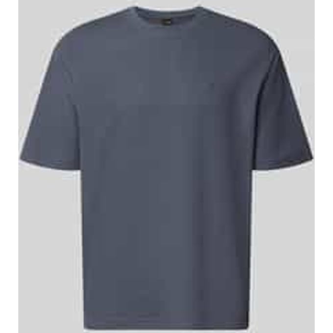 Regular fit t-shirt van puur katoen model 'Te_Rib'