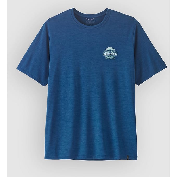 Patagonia Cap Cool Daily - Great Waves T-Shirt blauw