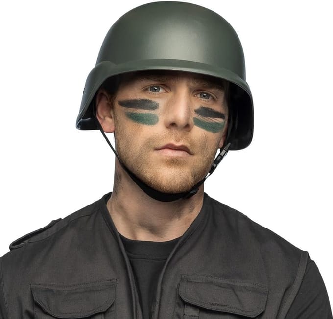 Militaire Accessoire - Feesthelm voor Carnavalskostuum en Themafeest