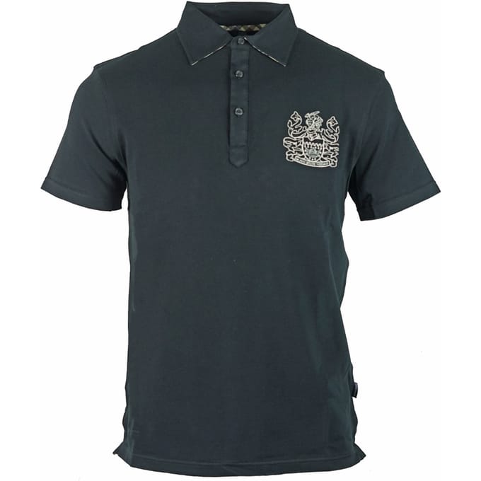 Aquascutum Aldis-logo zwart poloshirt