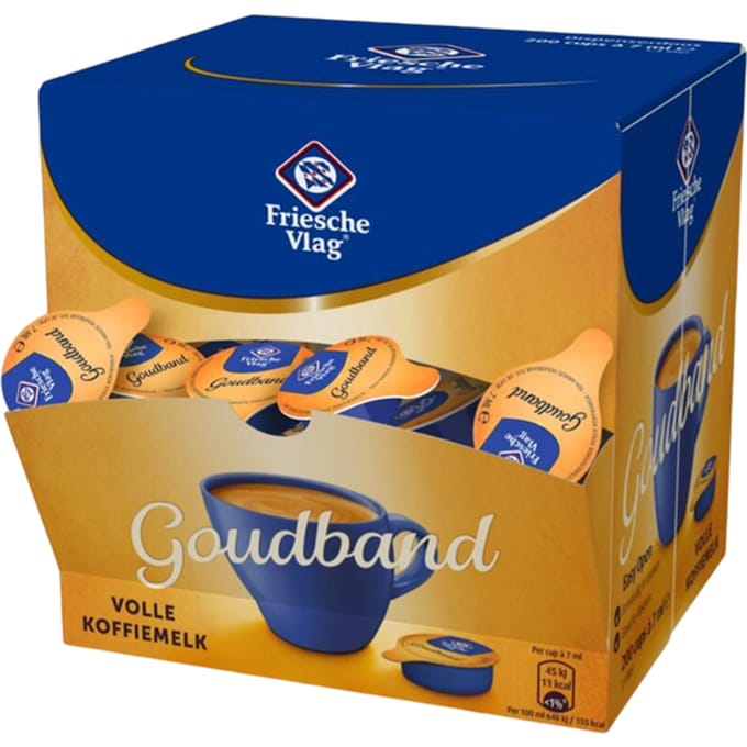 Koffiemelk Friesche Vlag goudband 7 ml 200 cups