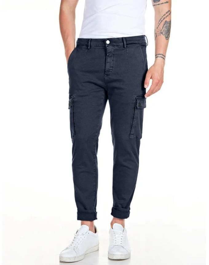 Replay M9649e.000.8366197 Cargobroek Blauw 28 / 32 Man