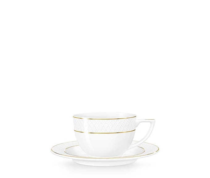 Wilmax Cappuccinotassen mit Untertassen, 6er Set, 170 ml – WL‑880102402/AB6