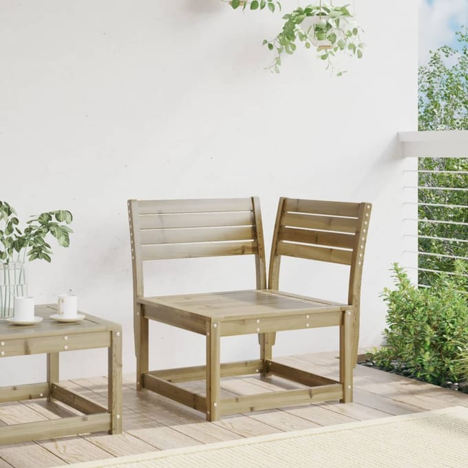 vidaXL - Garden - Sofa - Naturel - geïmpregneerd - Treated - solid - pine - wood