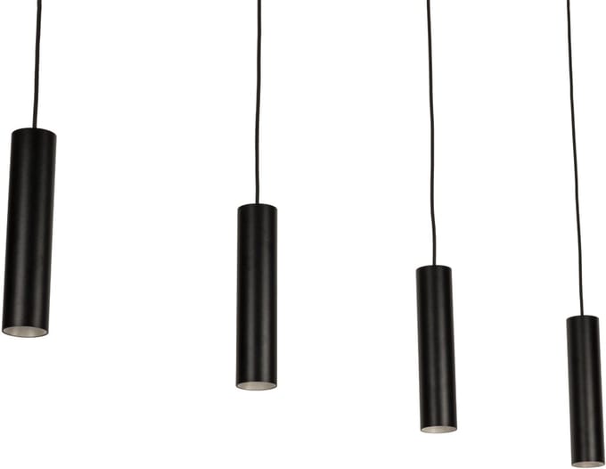 Lumidora Hanglamp 75293 - AREZZA - 4 Lichts - GU10 - Zwart - Metaal