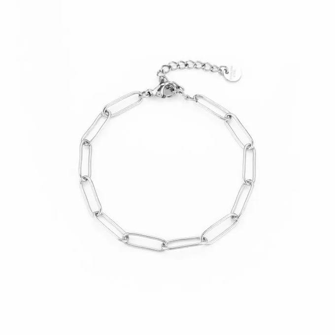 Bijoutheek Armband schakel Zilver