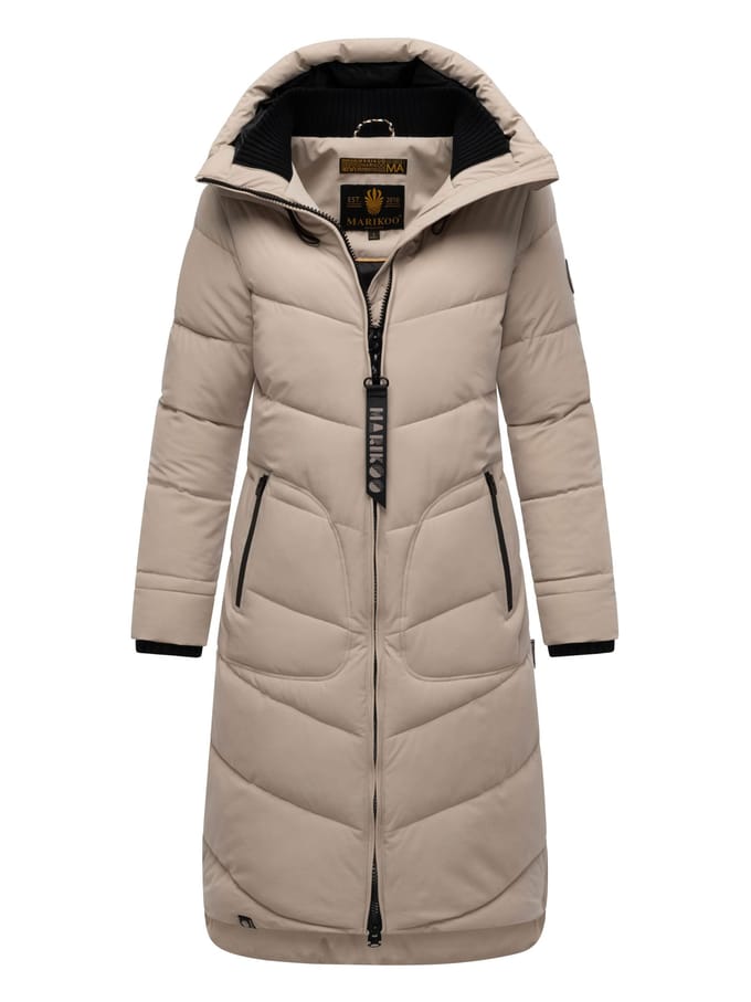 Marikoo Benikoo dames winterjas – lang, warm & stijlvol