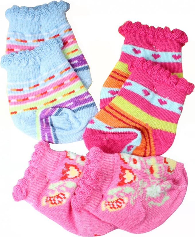 Heless Doll socks Colored 3 pairs 35-46 cm