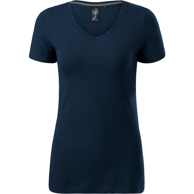 Dames-T-shirt met V-hals Malfini Premium Action 701