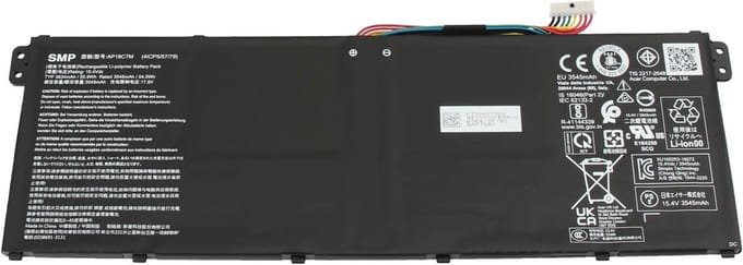 Acer KT.00407.008 Batterij - 55,9Wh - 15,4V (AP18C7M)