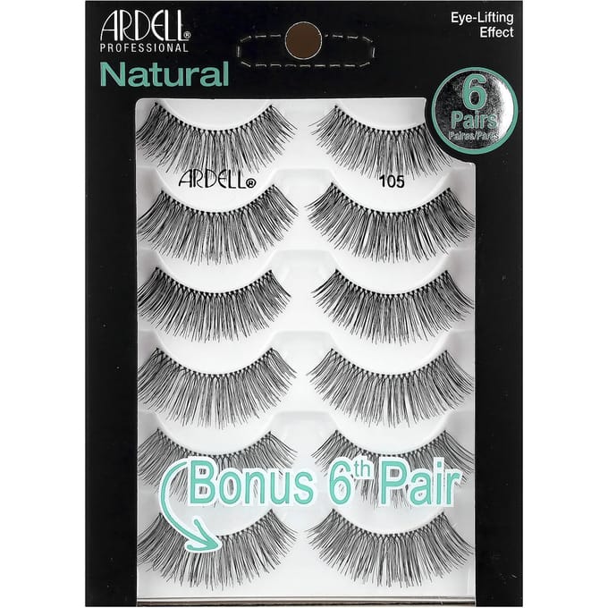 Ardell, Wimpers, Natuurlijk, 105, 6 paar gray