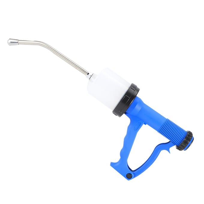 Veterinaire Verstelbare Continue Spuit Dier Voeding Oraal Op Injectie Hulpmiddel voor Vee Varken blue