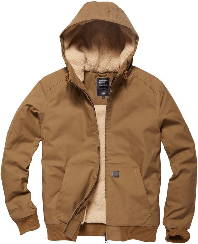 Vintage Industries Winterjas Datton Jacket Dark Tan