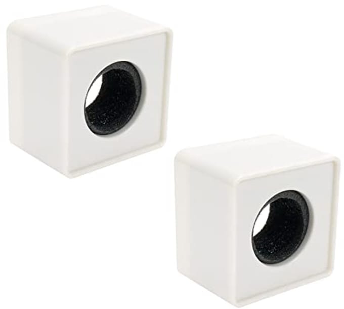 2 Stuks Microfoon Standaards voor Interviews - Vierkante Vlaggen