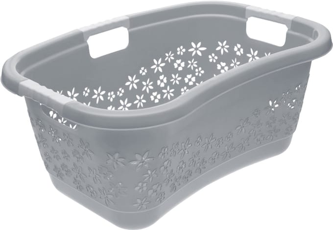 Keeeper Wasmand voor de strijkruimte Lasse 50 L – grijs, geperforeerd
