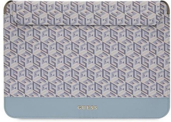 Guess G-Cube Sleeve - Geschikt voor o.a. Apple MacBook (16") - Blauw