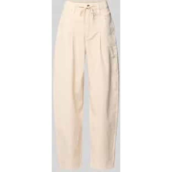Enkel lengte gekleurde broek met taillekoord voor dames s.Oliver