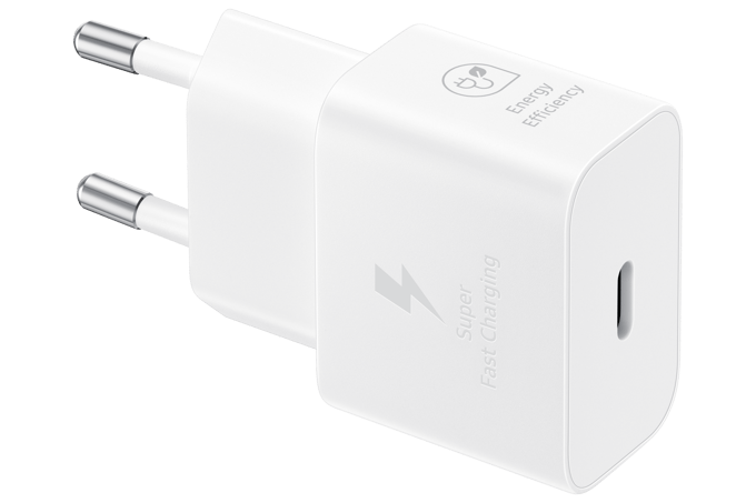 Samsung Galaxy 25W Power Adapter excluding cable USB-C to USB-C White