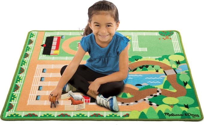 Melissa & Doug - Speelkleed Rondom de Ranche (incl paarden)