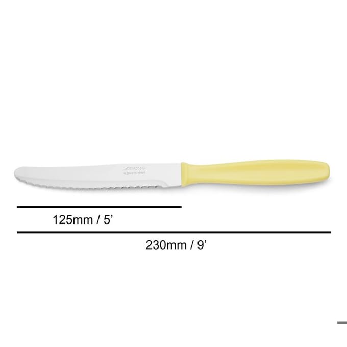 Couteau - Arcos - Mesa - 125 mm - Acier inoxydable - Résistant à l'eau